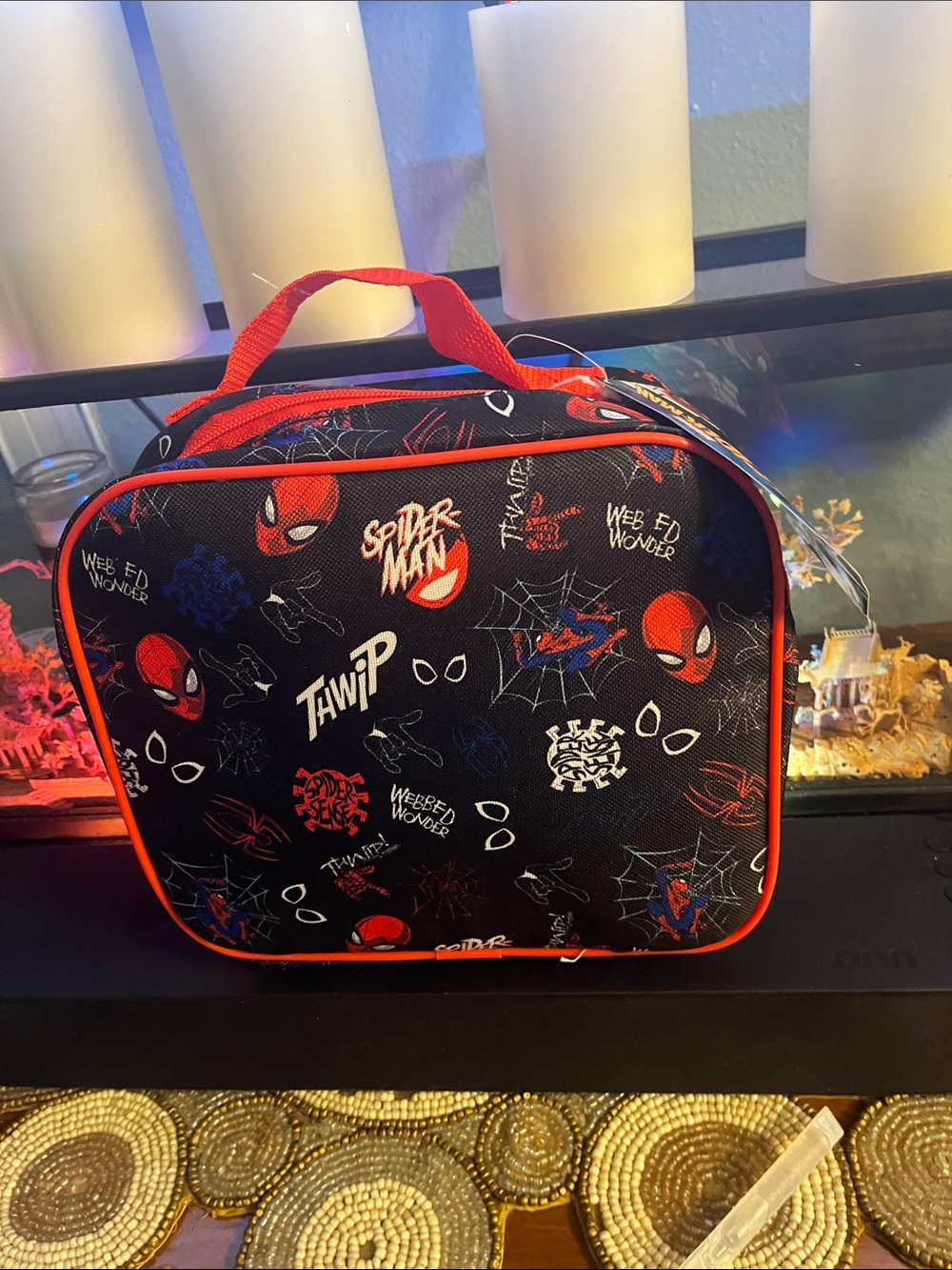 Marvel Spider-Man Black and Red Kids Lunch Box
